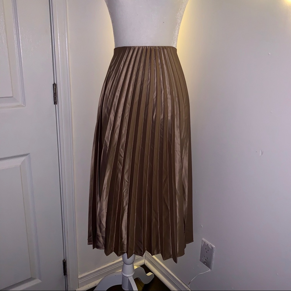 Zara pleated midi skirt